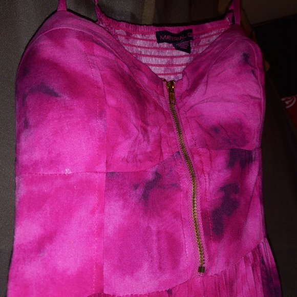 Hot pink Tie dye Dress - Picture 2 of 5